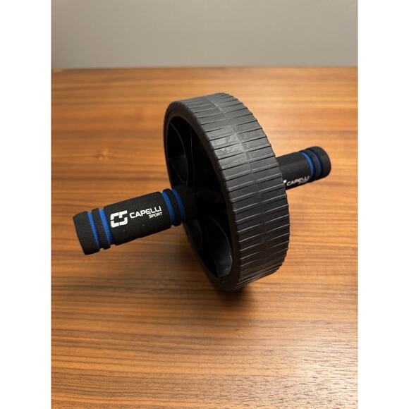 Capelli Sport Ab Wheel Roller Black Exercise Strengthen & Tone Absominal Muscle - Picture 1 of 7